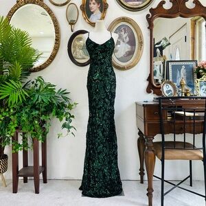 Windsor Dark Green Maxi Dress